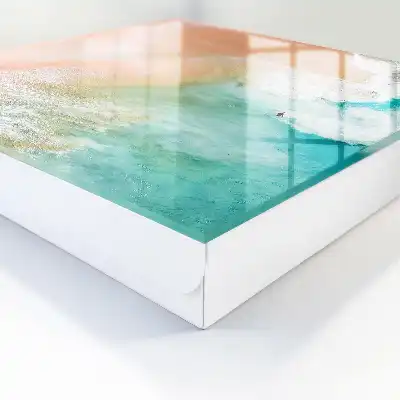 Vagues turquoise sur la plage