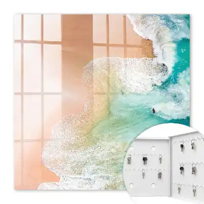 Vagues turquoise sur la plage