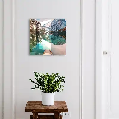 Paysage de montagne aux couleurs vives