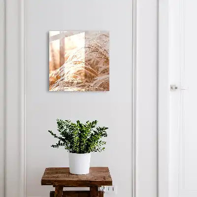 Herbes délicates dans des tons crème