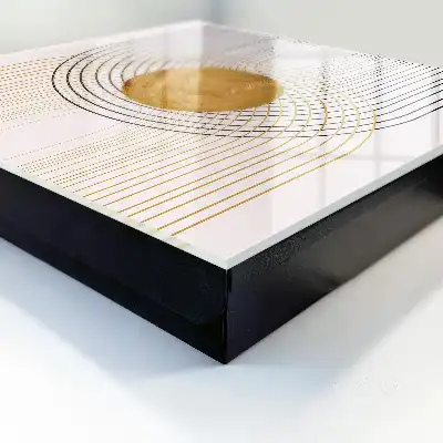 Tableau décoratif cercles et lignes avec des formes