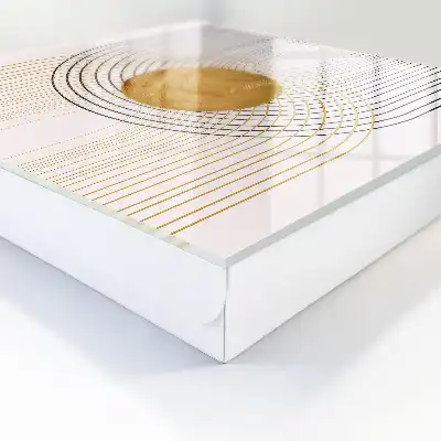 Tableau décoratif cercles et lignes avec des formes