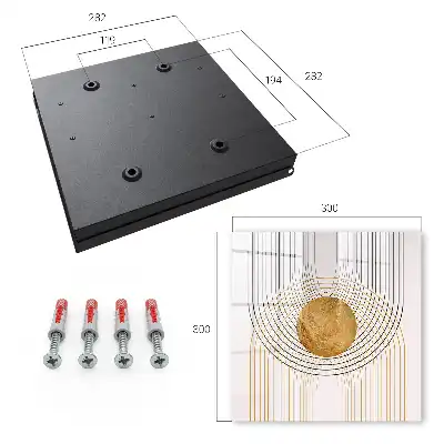 Tableau décoratif cercles et lignes avec des formes