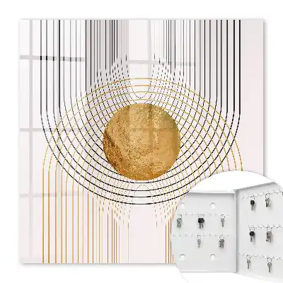 Tableau décoratif cercles et lignes avec des formes