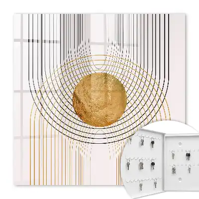 Tableau décoratif cercles et lignes avec des formes