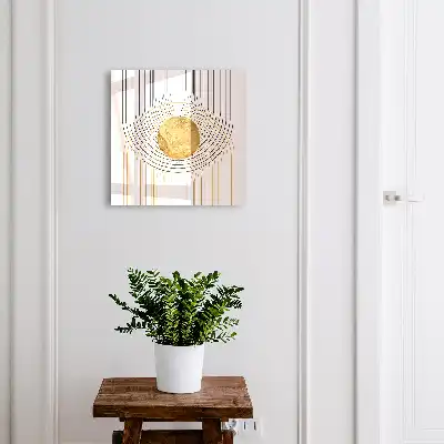Tableau décoratif cercles et lignes avec des formes