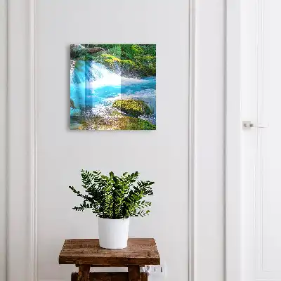 Une rivière paisible au milieu de la verdure