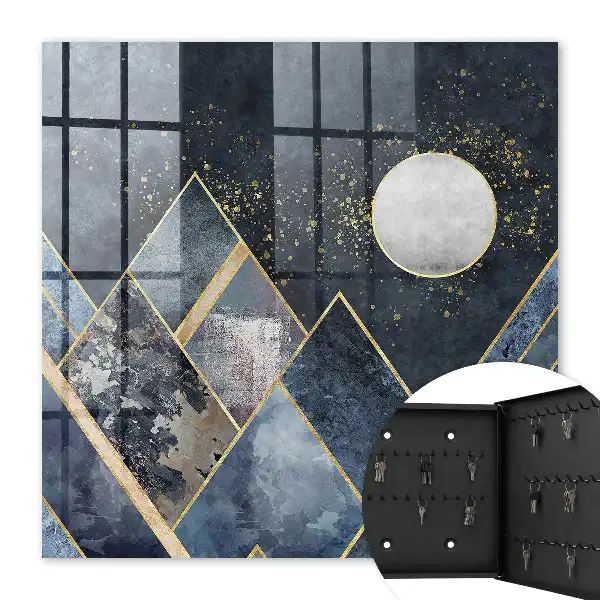 Tableau géométrie du ciel avec effet de profondeur