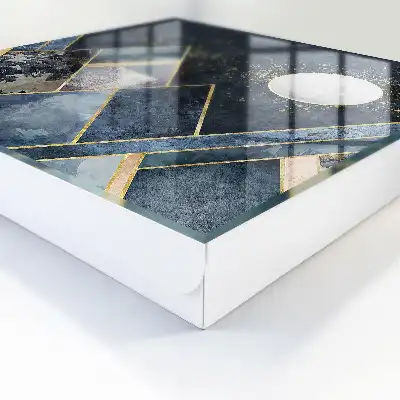 Tableau géométrie du ciel avec effet de profondeur