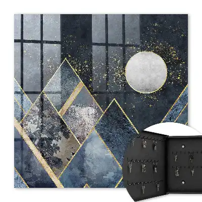 Tableau géométrie du ciel avec effet de profondeur