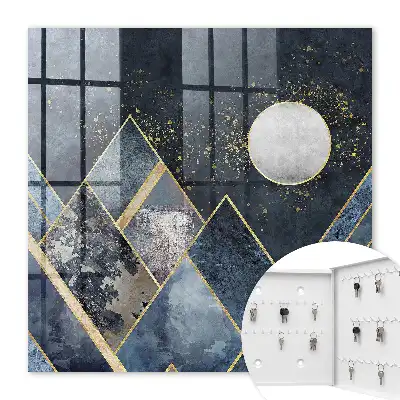 Tableau géométrie du ciel avec effet de profondeur