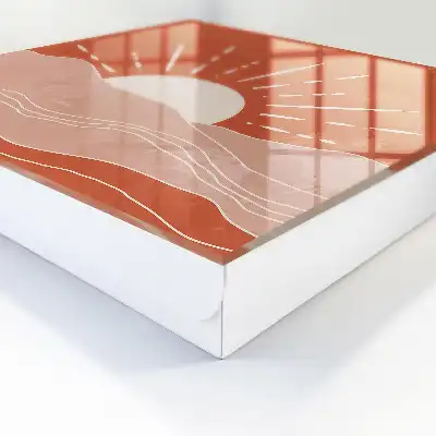 Affiche Orange Dawn au design minimaliste