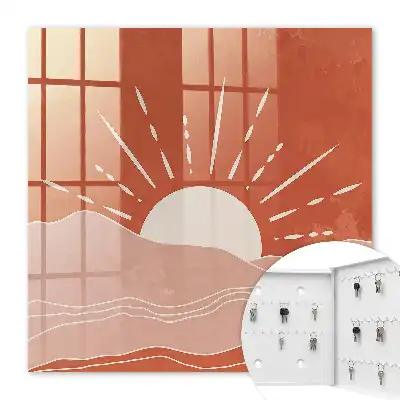 Affiche Orange Dawn au design minimaliste