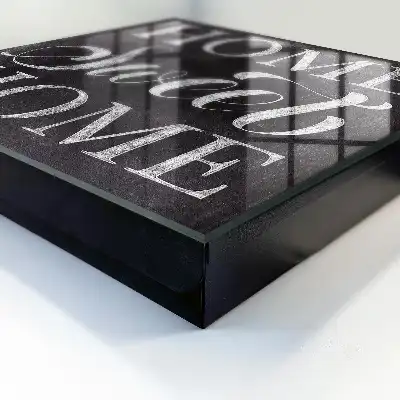 Doux foyer sur fond sombre