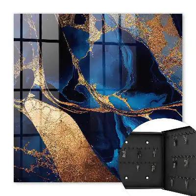 Marbre nocturne aux couleurs intenses