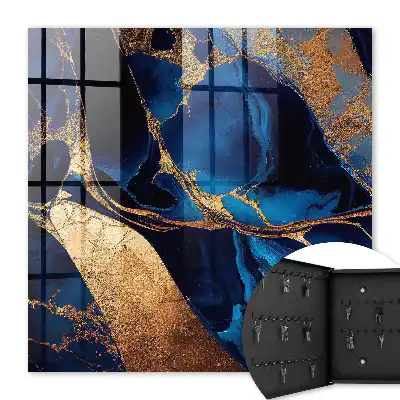 Marbre nocturne aux couleurs intenses