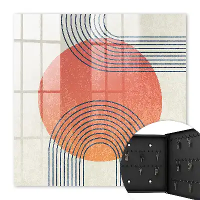 Décoration murale aux lignes géométriques dans un style unique
