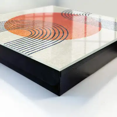 Décoration murale aux lignes géométriques dans un style unique