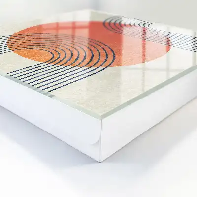 Décoration murale aux lignes géométriques dans un style unique