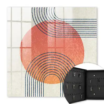 Décoration murale aux lignes géométriques dans un style unique