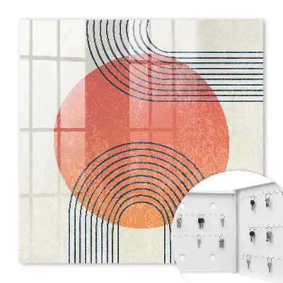 Décoration murale aux lignes géométriques dans un style unique