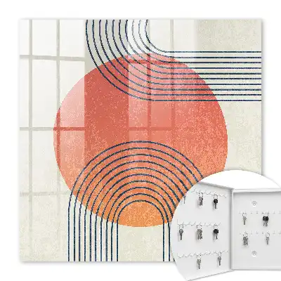 Décoration murale aux lignes géométriques dans un style unique