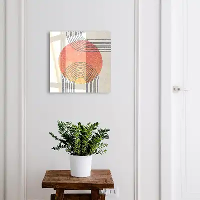 Décoration murale aux lignes géométriques dans un style unique