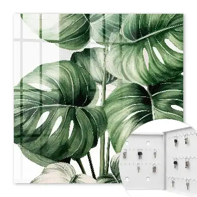 Feuilles vertes aux nuances blanches