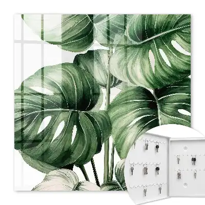 Feuilles vertes aux nuances blanches