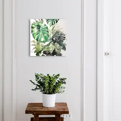 Feuilles tropicales exotiques