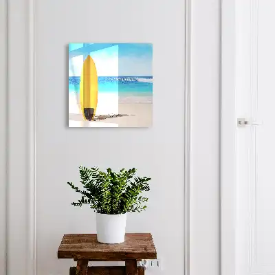 Ciel bleu paradisiaque pour surfeurs
