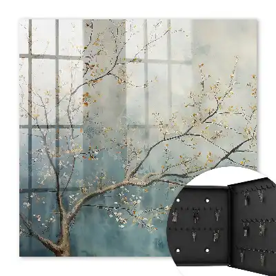 Décoration murale Détente au cœur de la nature aux feuilles pastel