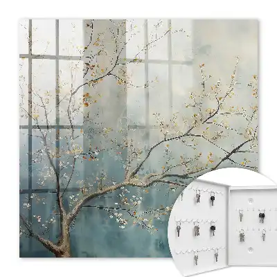 Décoration murale Détente au cœur de la nature aux feuilles pastel