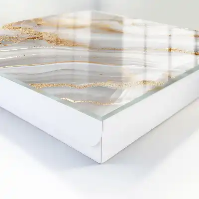 Tableau élégance abstraite avec des touches de jaune
