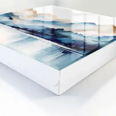 Fond de montagnes à l'aquarelle