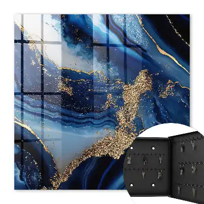 Motif dynamique à rayures bleu marine