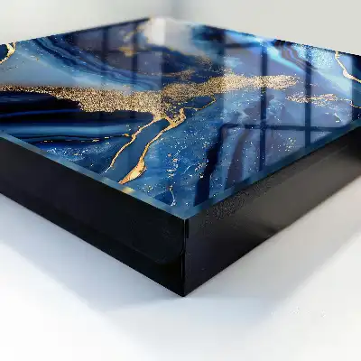 Motif dynamique à rayures bleu marine