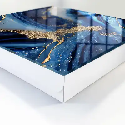 Motif dynamique à rayures bleu marine