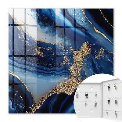 Motif dynamique à rayures bleu marine
