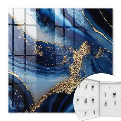 Motif dynamique à rayures bleu marine