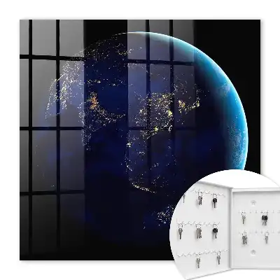 La Terre vue de l'espace la nuit