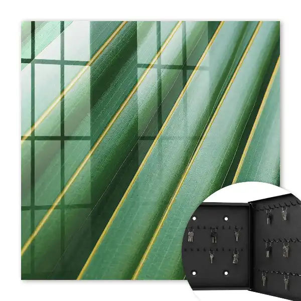 Motif de feuilles jaunes à rayures