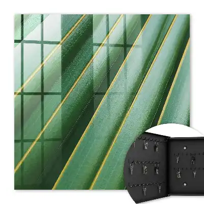 Motif de feuilles jaunes à rayures