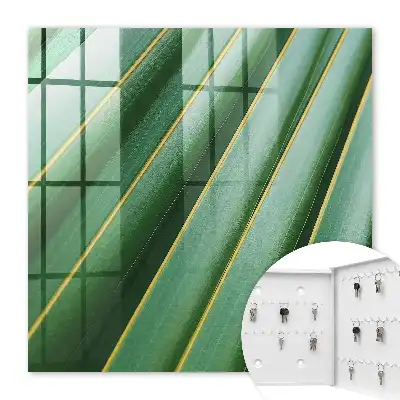 Motif de feuilles jaunes à rayures