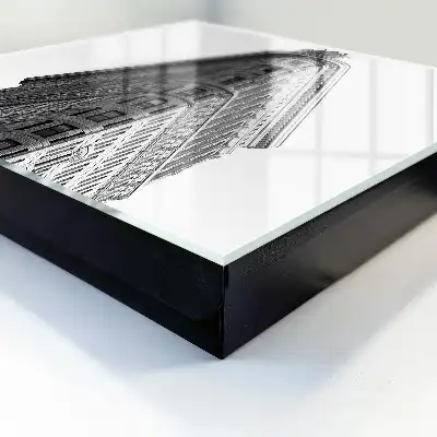 Architecture de haut niveau en noir et blanc