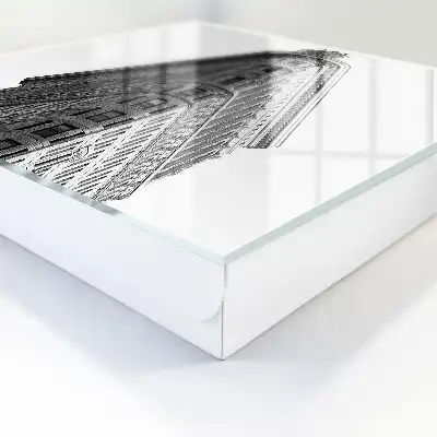 Architecture de haut niveau en noir et blanc