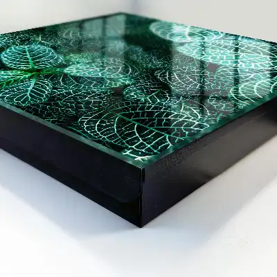 Motifs verts en composition harmonieuse