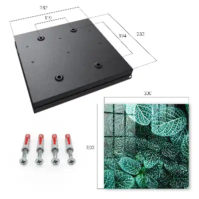Motifs verts en composition harmonieuse