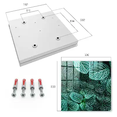 Motifs verts en composition harmonieuse
