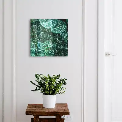 Motifs verts en composition harmonieuse